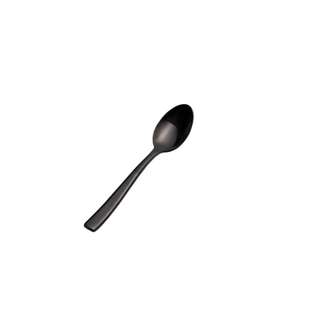 Bon Chef Manhattan, Teaspoon, Mirror Finish, 18/10, 6.5" - Black , set of 12 S3000B